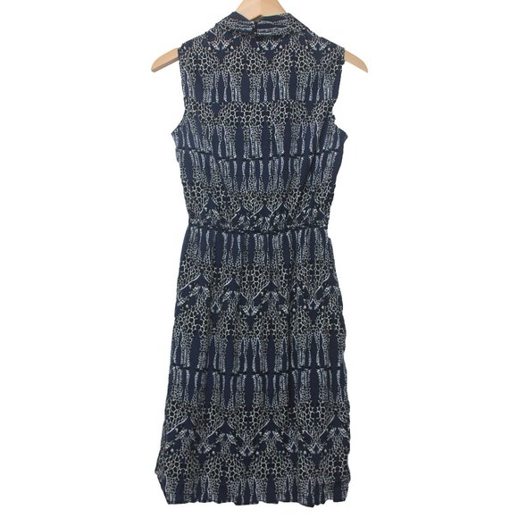 ALFANI GIRAFFE NAVY DRESS - Picture 3 of 6